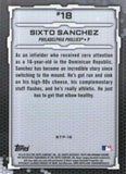 2019 Bowman #BTP-18 Sixto Sanchez Bowman Scouts' Top 100