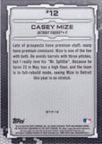 2019 Bowman #BTP-12 Casey Mize Bowman Scouts' Top 100