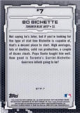 2019 Bowman #BTP-7 Bo Bichette Bowman Scouts' Top 100