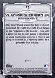 2019 Bowman #BTP-1 Vladimir Guerrero Jr. Bowman Scouts' Top 100