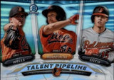 2018 Bowman #TP-BAL Sisco / Mountcastle / Wells Chrome Talent Pipeline