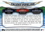 2018 Bowman #TP-CLE Rodriguez / McKenzie / Bradley Chrome Talent Pipeline