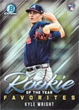 2019 Bowman #ROYF-7 Kyle Wright Rookie of the Year Favorites