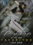 2019 Bowman #ROYF-8 Chris Shaw Rookie of the Year Favorites