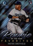 2019 Bowman #ROYF-11 Justus Sheffield Rookie of the Year Favorites