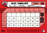 2019 Bowman #B30-AK Alex Kirilloff 30th Anniversary Bowman