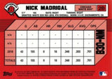 2019 Bowman #B30-NM Nick Madrigal 30th Anniversary Bowman