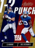 2018 Panini Absolute #OTP-EO Beckham/ Eli Manning 1-2 Punch Spectrum Gold