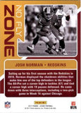 2017 Score #1 Josh Norman No Fly Zone