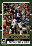 2016 Donruss #13 Tom Brady Production Line Yardage