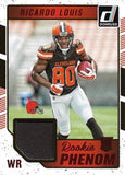 2016 Donruss #10 Ricardo Louis Rookie Phenom Jersey Relics Red Foil