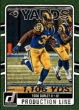 2016 Donruss #3 Todd Gurley II Production Line Yardage