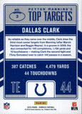 2016 Donruss #3 Peyton Manning / Dallas Clark Peyton Manning Top Targets