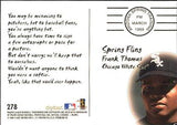 1999 SkyBox Premium #278 Frank Thomas