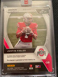2021 Panini Prizm Draft Picks #DPA-JFI Justin Fields Auto Green Pulsar #/25