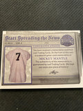 2023 Leaf A Bronx Legacy #SSN-4 Mickey Mantle  Red Holofoil 3/5