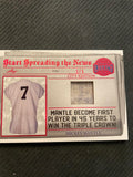 2023 Leaf A Bronx Legacy #SSN-4 Mickey Mantle  Red Holofoil 3/5
