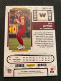 2022 Panini Contenders #RTS-SHO Sam Howell Green Rookie Ticket Swatches