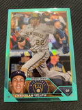 2023 Topps Chrome #109 Christian Yelich Aqua Refractors #/199