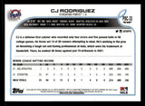 2022 Topps Pro Debut #PDC-33 CJ Rodriguez Chrome