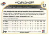 2022 Topps Pro Debut #PDC-123 Jaylen Palmer Chrome