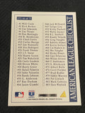 1996 Score #272 American League Checklist