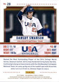 2015 Panini USA Baseball Stars & Stripes #28 Dansby Swanson
