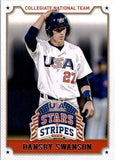 2015 Panini USA Baseball Stars & Stripes #28 Dansby Swanson