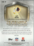 2025 Topps Chrome #LOG-19 Art Monk Legends of the Gridiron