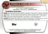 2025-26 Bowman #BCP-57 Donald Hand Jr. Chrome Prospects