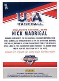 2018 Panini USA Baseball Stars & Stripes #15 Nick Madrigal