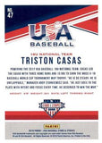2018 Panini USA Baseball Stars & Stripes #47 Triston Casas