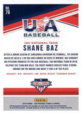 2018 Panini USA Baseball Stars & Stripes #76 Shane Baz