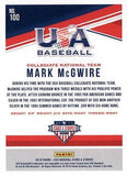2018 Panini USA Baseball Stars & Stripes #100 Mark McGwire