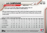 2020 Topps Pro Debut #PD-187 Luis Campusano