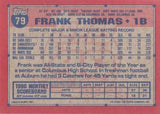 1991 Topps #79 Frank Thomas