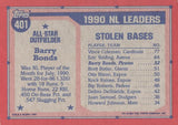 1991 Topps #401 Barry Bonds