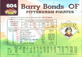 1992 Stadium Club #604 Barry Bonds