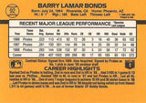 1989 Donruss #92 Barry Bonds