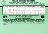 1991 Donruss #477 Frank Thomas