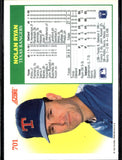 1991 Score #701 Nolan Ryan