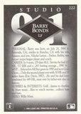 1991 Studio #222 Barry Bonds