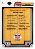 1992 Upper Deck #711 Diamond Skills Checklist (Barry Bonds / Andy Van Slyke)
