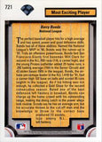 1992 Upper Deck #721 Barry Bonds
