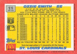 1992 Topps McDonald's Baseball's Best #11 Ozzie Smith