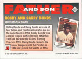 1993 Bowman #702 Bobby Bonds / Barry Bonds F&amp;S, FOIL