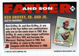 1993 Bowman #703 Ken Griffey / Ken Griffey, Jr. F&amp;S, FOIL