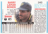 1992 Donruss #243 Barry Bonds