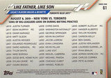 2020 Topps #61 Like Father, Like Son