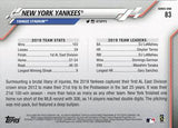 2020 Topps #83 New York Yankees